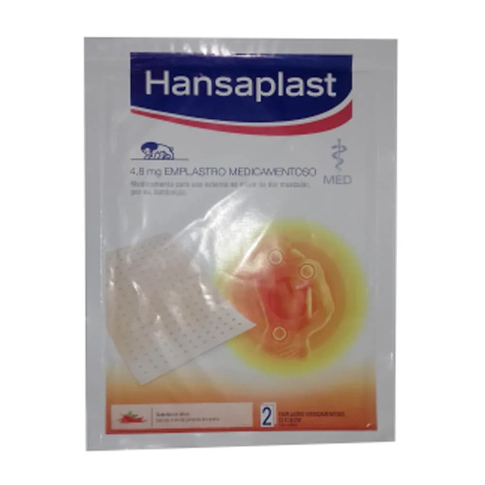 Hansaplast Emplastro Térmico, 4,8 mg/unidade x 2 emplastro