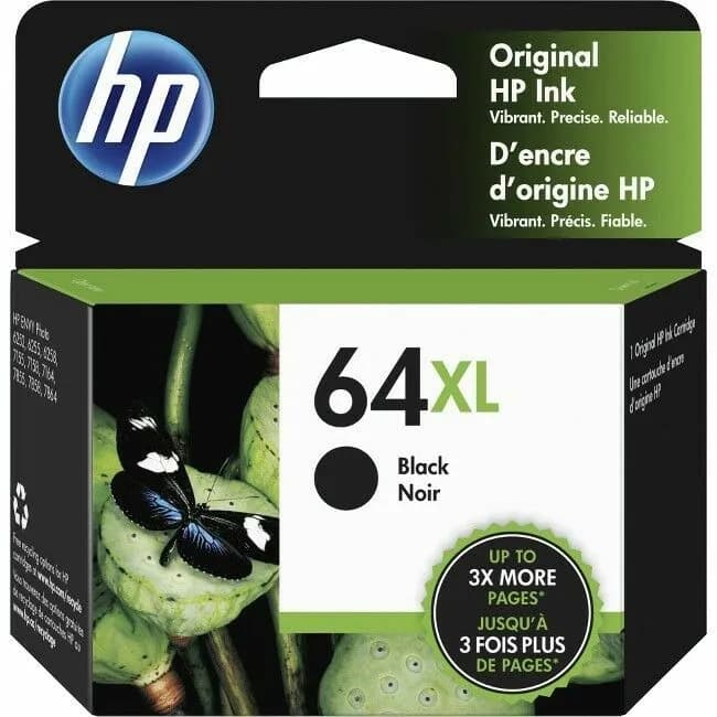 Cartucho de Tinta HP N9J92AN 64XL de Alto Rendimento para HP Envy Photo - Preto