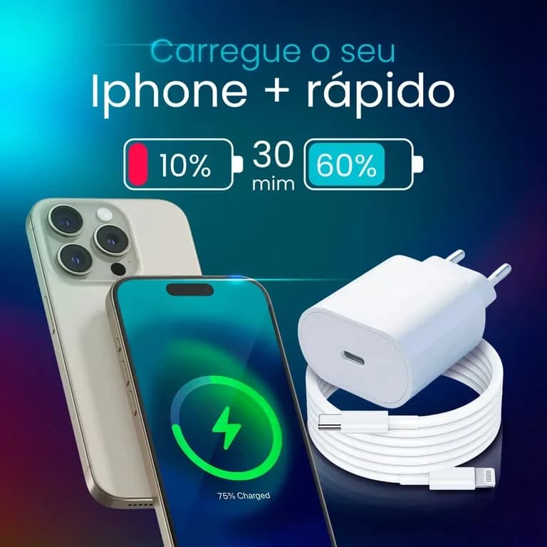 CARREGADOR DE IPHONE 20W